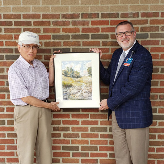Dr. Park Donates Artwork to Wyandot Memorial