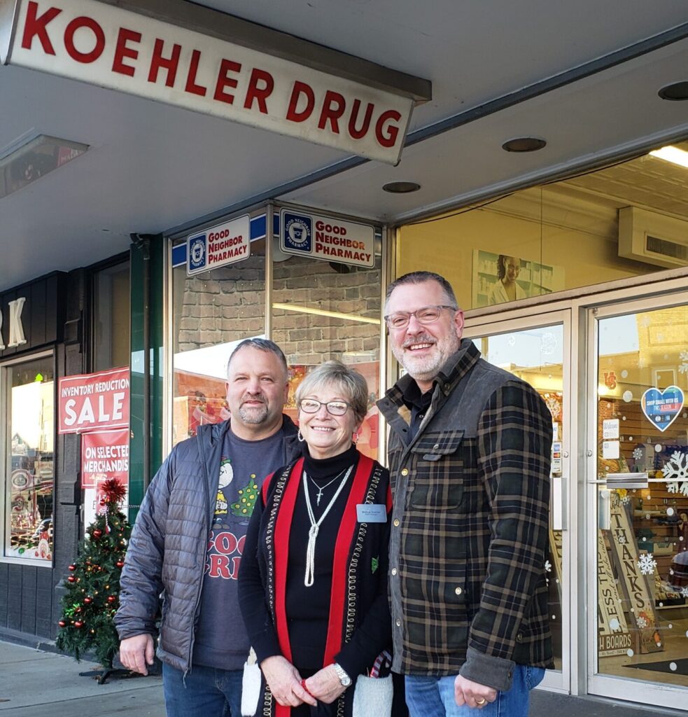 staff standing in front of Koehler Drug